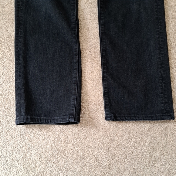 7 for All Mankind Slimmy Jeans Men's 29 Black Luxe Performance Slim Straight Leg - Picture 10 of 16